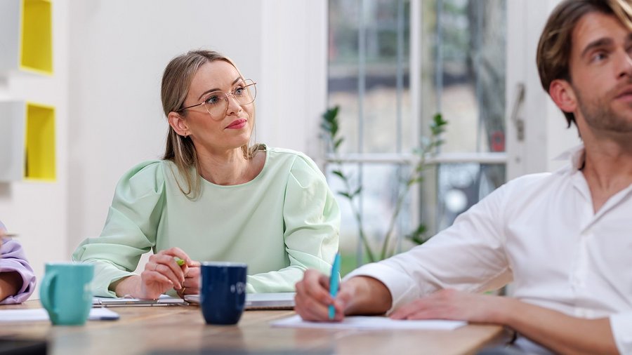 Employees undergoing professional development